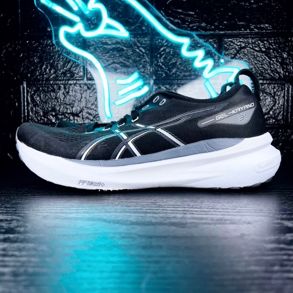 Asics Gel-Kayano 31 Men’s Stability Walking Running Shoes Sneakers Black - 9.5